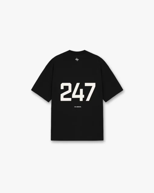 247 OVERSIZED BLACK T-SHIRT