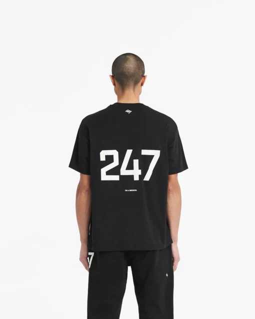 247 OVERSIZED BLACK T-SHIRT