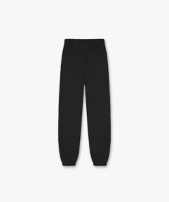 INITIAL CUFFED BLACK SWEATPANT